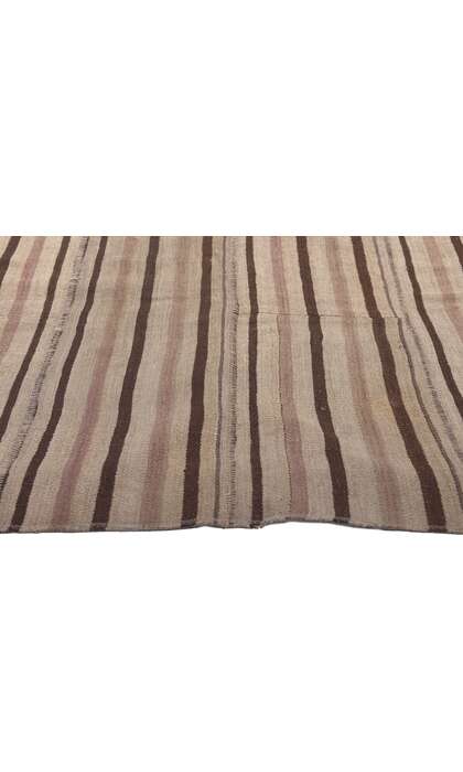 7 x 10 Vintage Turkish Striped Kilim Rug 60802