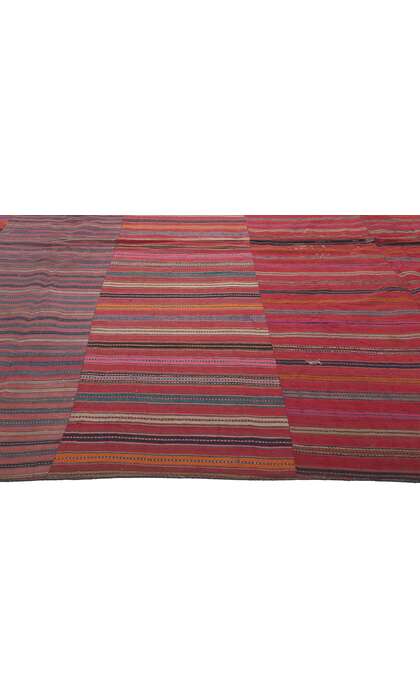 10 x 13 Vintage Turkish Striped Kilim Rug 60640