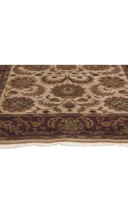4 x 6 Earth-Tone Vintage Indian Rug 78692