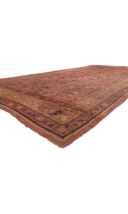 10 x 19 Antique Irish Donegal Rug 73478