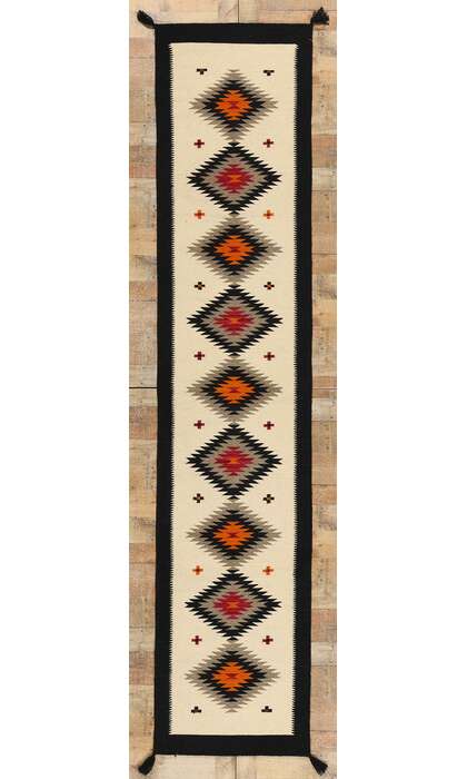 3 x 12 Southwest Modern Ganado Beige Navajo-Style Rug Runner 81049
