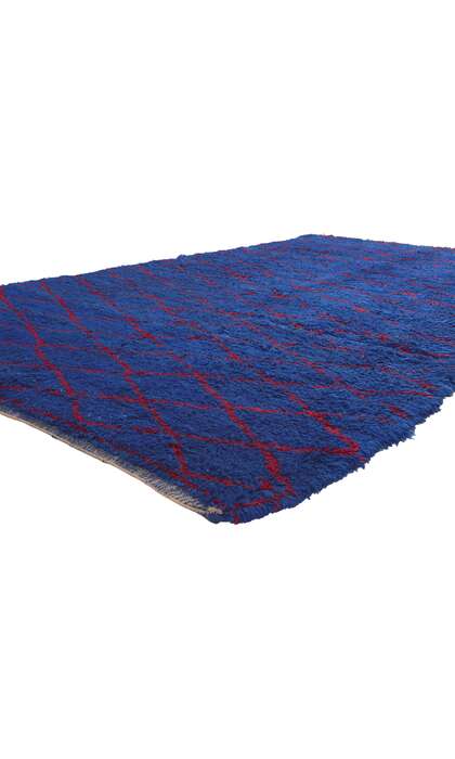 6 x 10 Vintage Blue Beni MGuild Moroccan Rug 20934