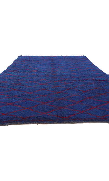 6 x 10 Vintage Blue Beni MGuild Moroccan Rug 20934