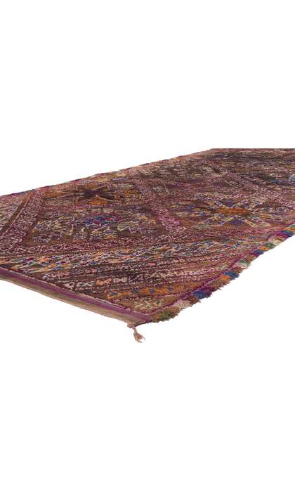 6 x 12 Vintage Brown Beni MGuild Moroccan Rug 20730