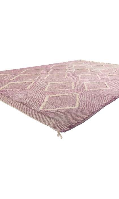 7 x 10 Modern Luxe Beni Mrirt High-Low Moroccan Rug 21045