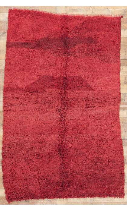 5 x 9 Vintage Red Beni MGuild Moroccan Rug 20942