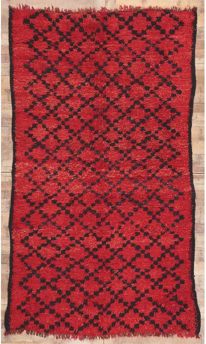 6 x 10 Vintage Red Beni MGuild Moroccan Rug 20949