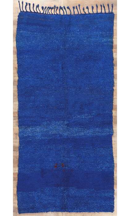 6 x 13 Vintage Blue Beni MGuild Moroccan Rug 21019