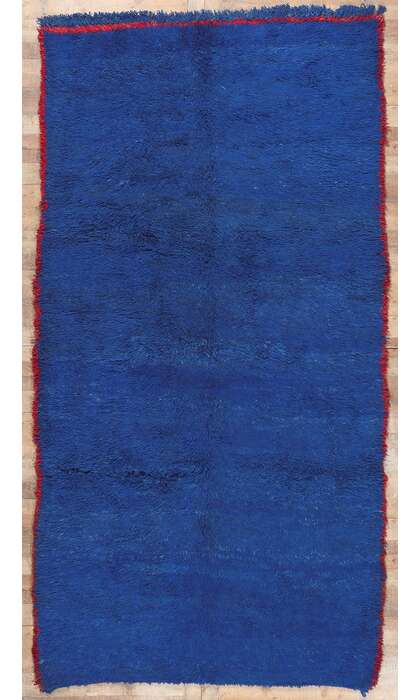 7 x 13 Vintage Blue Beni MGuild Moroccan Rug 20643
