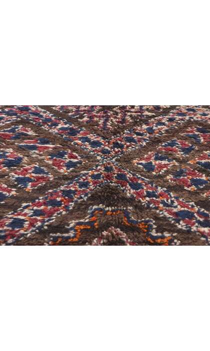 6 x 11 Vintage Brown Beni MGuild Moroccan Rug 21024