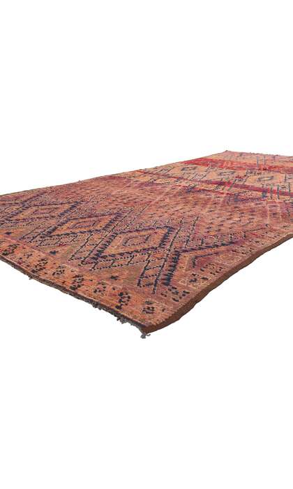 5 x 10 Vintage Purple Beni MGuild Moroccan Rug 21346