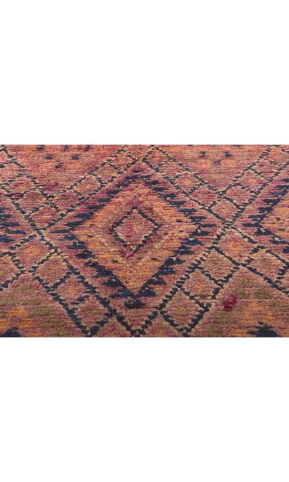 5 x 10 Vintage Purple Beni MGuild Moroccan Rug 21346