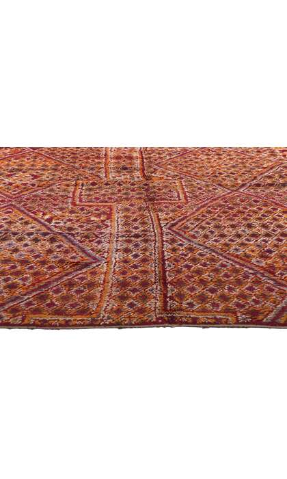 6 x 11 Vintage Orange Beni MGuild Moroccan Rug 21264
