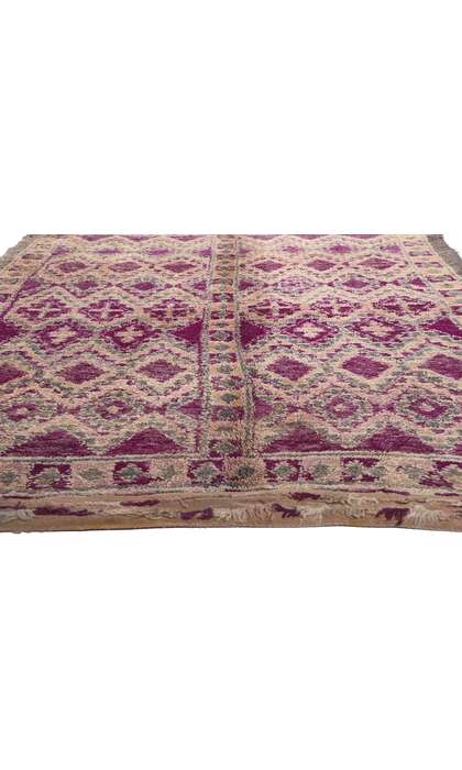 6 x 14 Vintage Purple Beni MGuild Moroccan Rug 20855