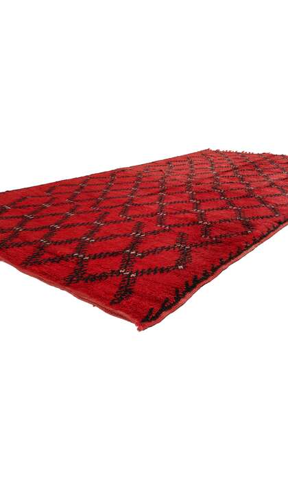 ​6 x 10 Vintage Red Beni Mrirt Moroccan Rug 21731