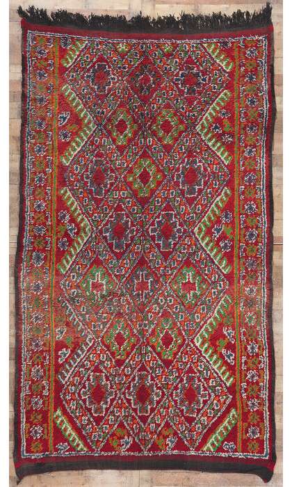 6 x 11 Vintage Red Beni MGuild Moroccan Rug 20940