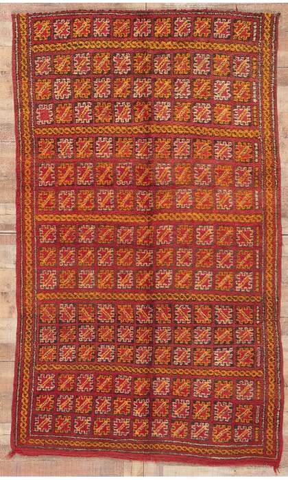 5 x 8 Vintage Red Beni MGuild Moroccan Rug 21483
