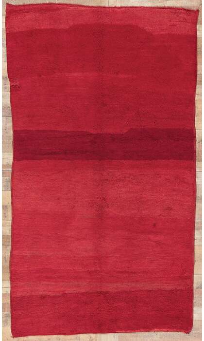 6 x 10 Vintage Red Beni Mrirt Moroccan Rug 20951