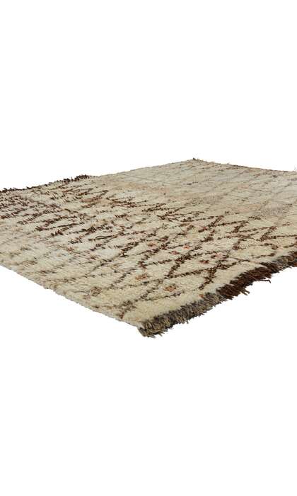 5 x 7 Vintage Neutral Moroccan Beni Ourain Rug 21719