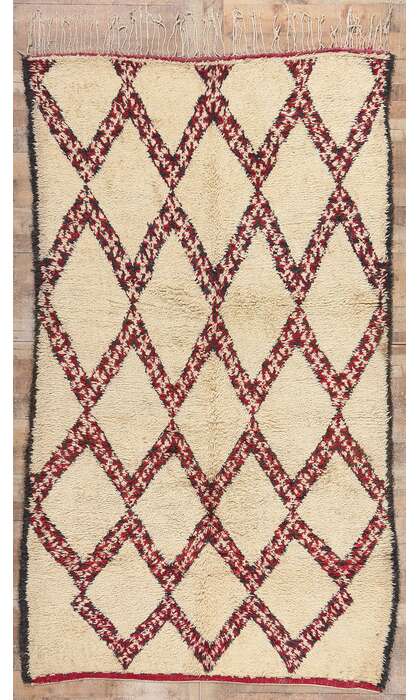 6 x 10 Vintage Moroccan Beni Ourain Rug 20291