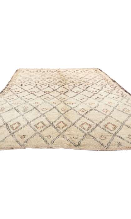 6 x 10 Vintage Moroccan Beni Ourain Rug 21400