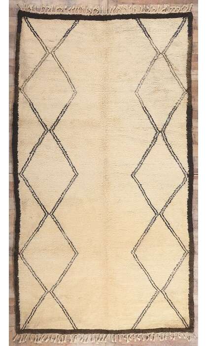 6 x 11 Vintage Moroccan Beni Ourain Rug 20768