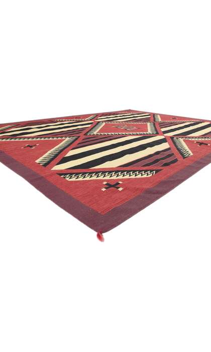 9 x 12 Southwest Modern Chief Blanket Navajo-Style Rug 81029