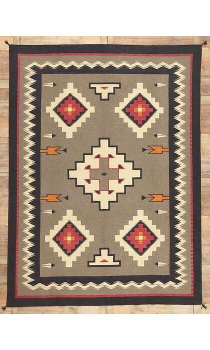 9 x 12 Southwest Modern Teec Nos Pos Navajo-Style Rug 81031