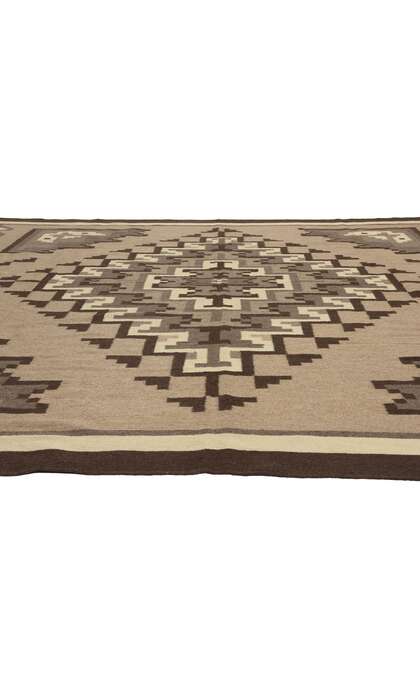 10 x 10 Southwest Modern Two Grey Hills Navajo-Style Rug 81039