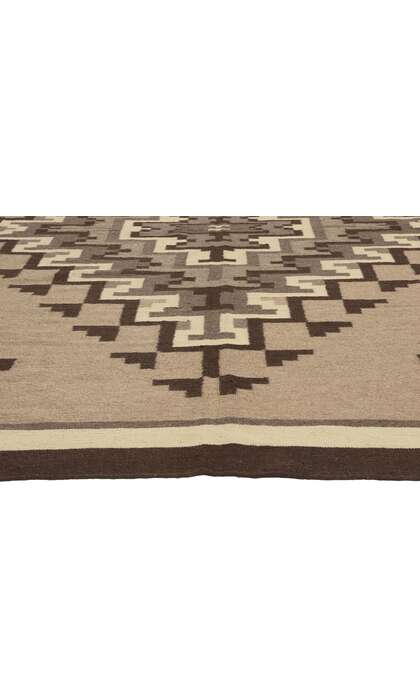 10 x 10 Southwest Modern Two Grey Hills Navajo-Style Rug 81039
