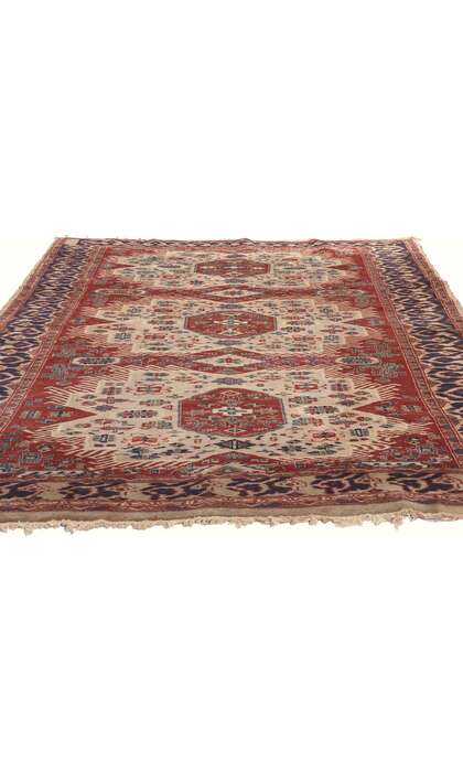 4 x 6 Vintage Pakistani Kazak Rug 78712