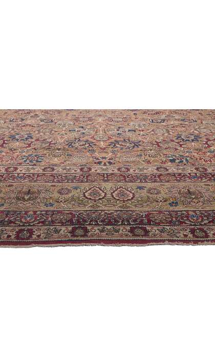 14 x 17 Antique Brown Persian Kermanshah Rug 74298