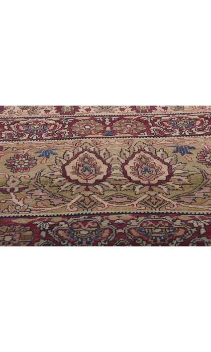 14 x 17 Antique Brown Persian Kermanshah Rug 74298