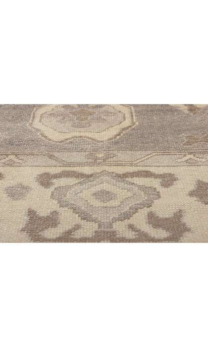 10 x 13 Modern Earth-Tone Turkish Oushak Rug 52373