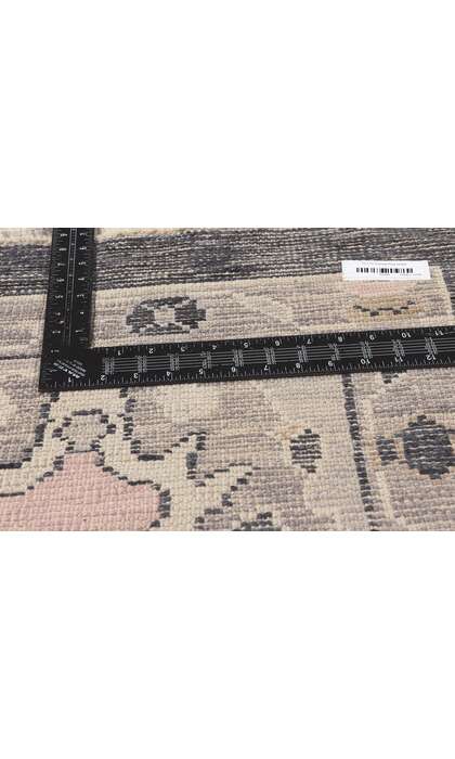 10 x 12 Modern Black Oushak Turkish Rug 52362