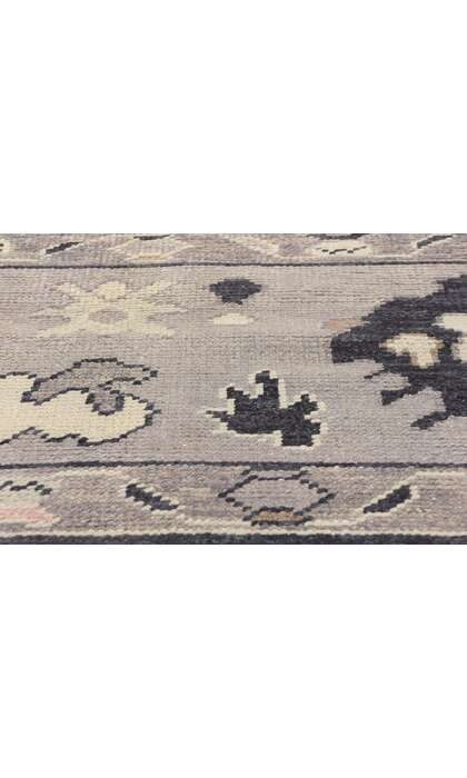 10 x 12 Modern Black Oushak Turkish Rug 52362