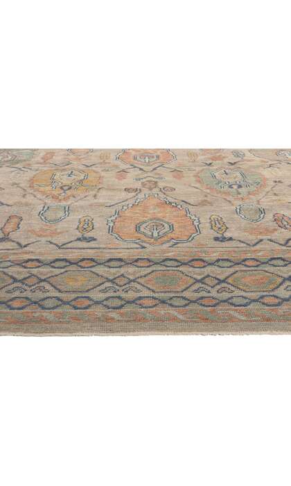 10 x 14 Modern Turkish Oushak Rug 53512