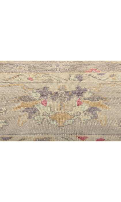 10 x 14 Modern Lavender-Gray Turkish Oushak Rug 52370