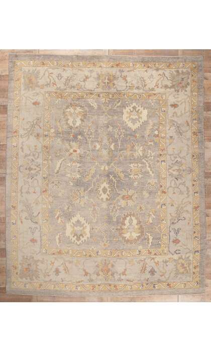 11 x 14 Modern Turkish Oushak Rug 52371