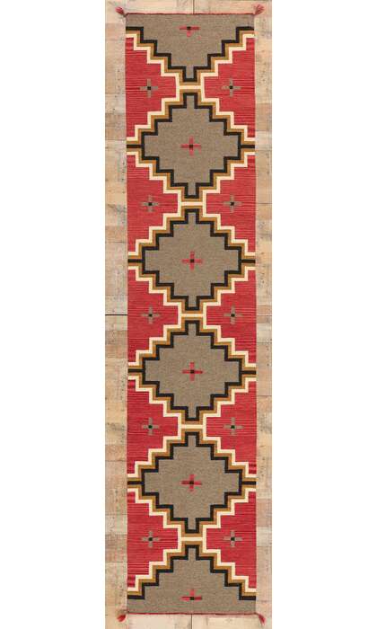 3 x 12 Southwest Modern Ganado Navajo-Style Rug Runner 81047