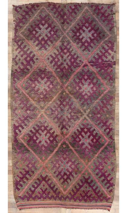 6 x 12 Vintage Purple Beni MGuild Moroccan Rug 20743