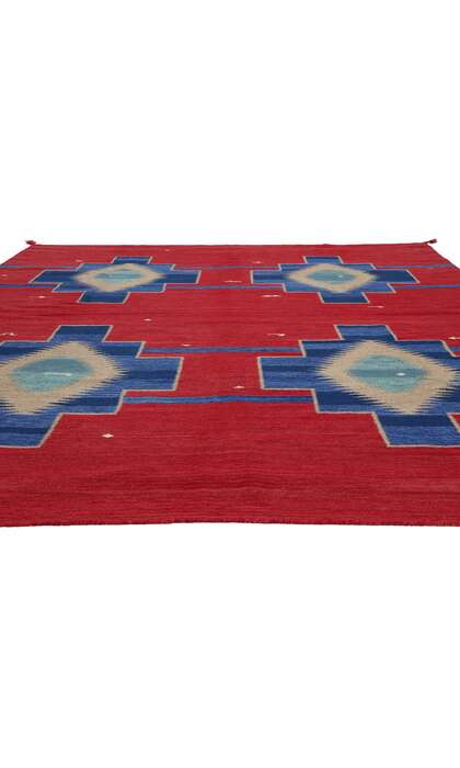 ​8 x 10 Southwest Modern Red Navajo-Style Rug 81040​