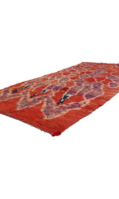 ​​4 x 8 Vintage Red Moroccan Azilal Rug 21734​