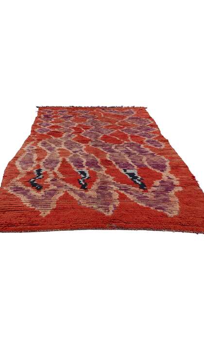 ​​4 x 8 Vintage Red Moroccan Azilal Rug 21734​