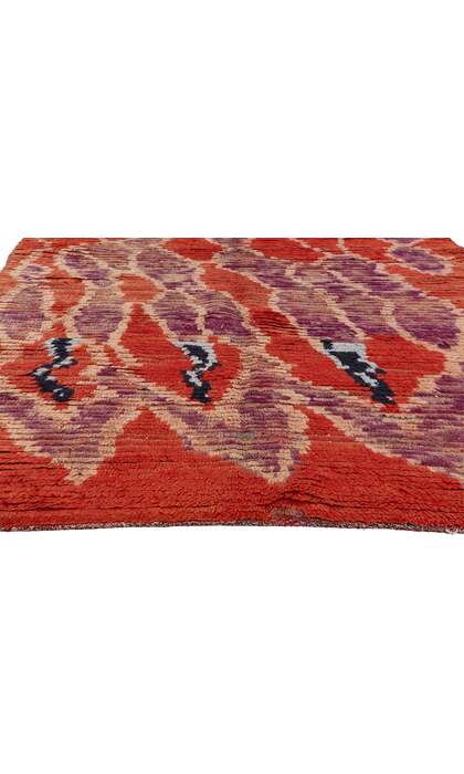 ​​4 x 8 Vintage Red Moroccan Azilal Rug 21734​