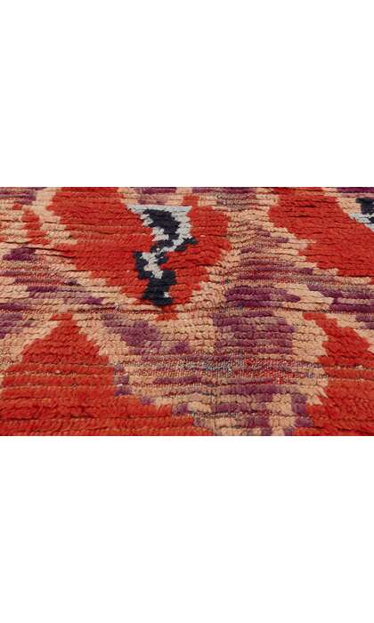 ​​4 x 8 Vintage Red Moroccan Azilal Rug 21734​