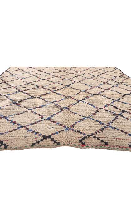 5 x 10 Vintage Moroccan Azilal Rag Rug 74833