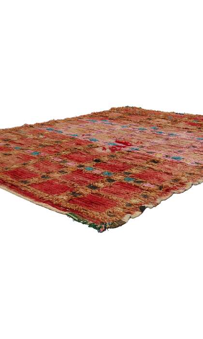 5 x 6 Vintage Red Moroccan Azilal Rug 21723