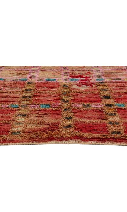 5 x 6 Vintage Red Moroccan Azilal Rug 21723