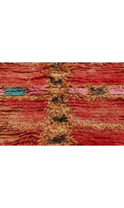 5 x 6 Vintage Red Moroccan Azilal Rug 21723